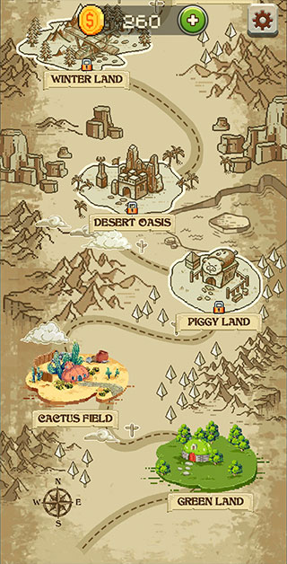 像素艺术彩色岛图1