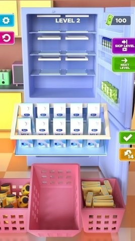 冰箱收纳3D游戏图2