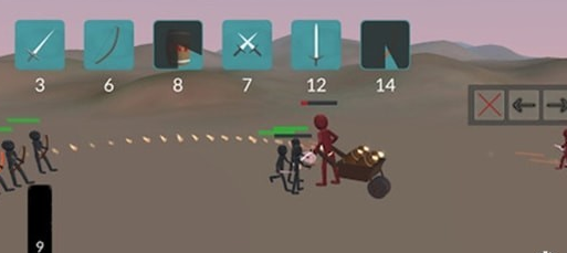 火柴人城堡战争无限金币版图1