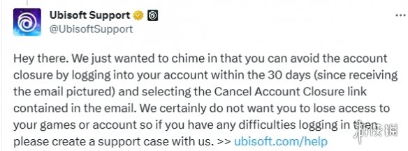 育碧通知半年未登录的玩家：再不上线就永久注销你号