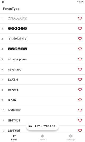 FontsType字体键盘软件截图3