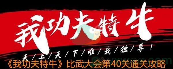 我功夫特牛比武大会第40关通关攻略