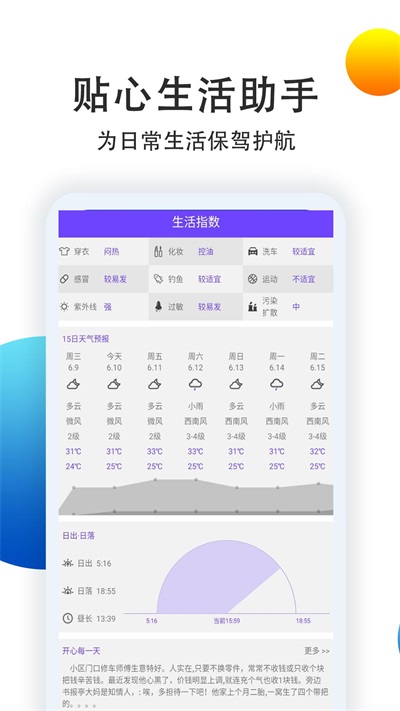 天气预报点蘸app