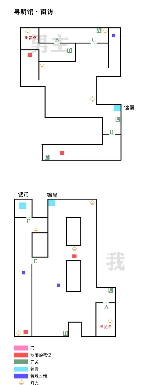 未定事件簿飞雪落红尘寻明馆南访通关攻略