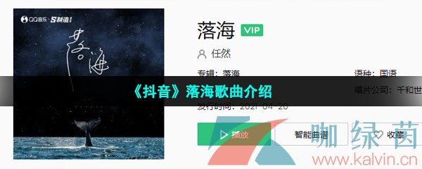 抖音落海歌曲介绍