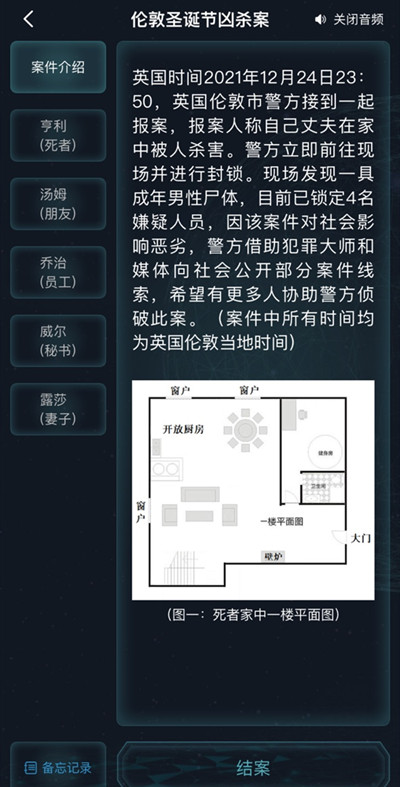 犯罪大师伦敦圣诞节凶杀案攻略伦敦圣诞节凶杀案凶手解析