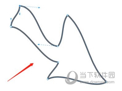 CorelDRAW怎么修改箭头图形变成曲线方法教程