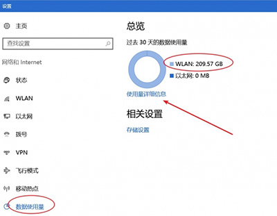 Win10查看使用量的详细操作