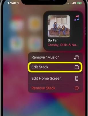 如何编辑iOS14小部件堆栈