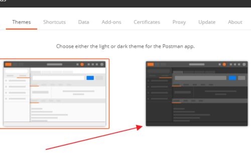 Postman黑色背景设置教程