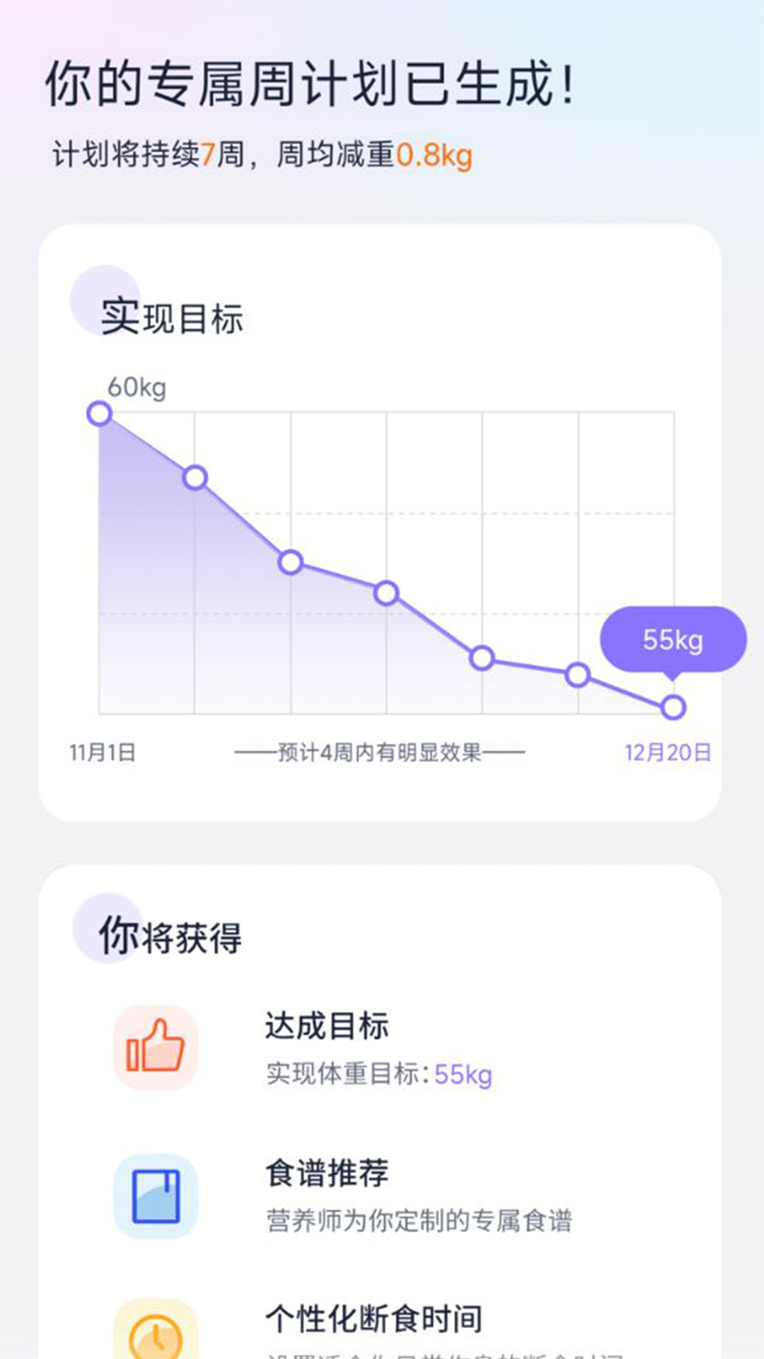 健康轻断食app手机版图1