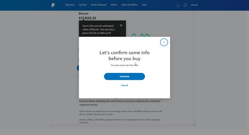 paypal购买比特币流程
