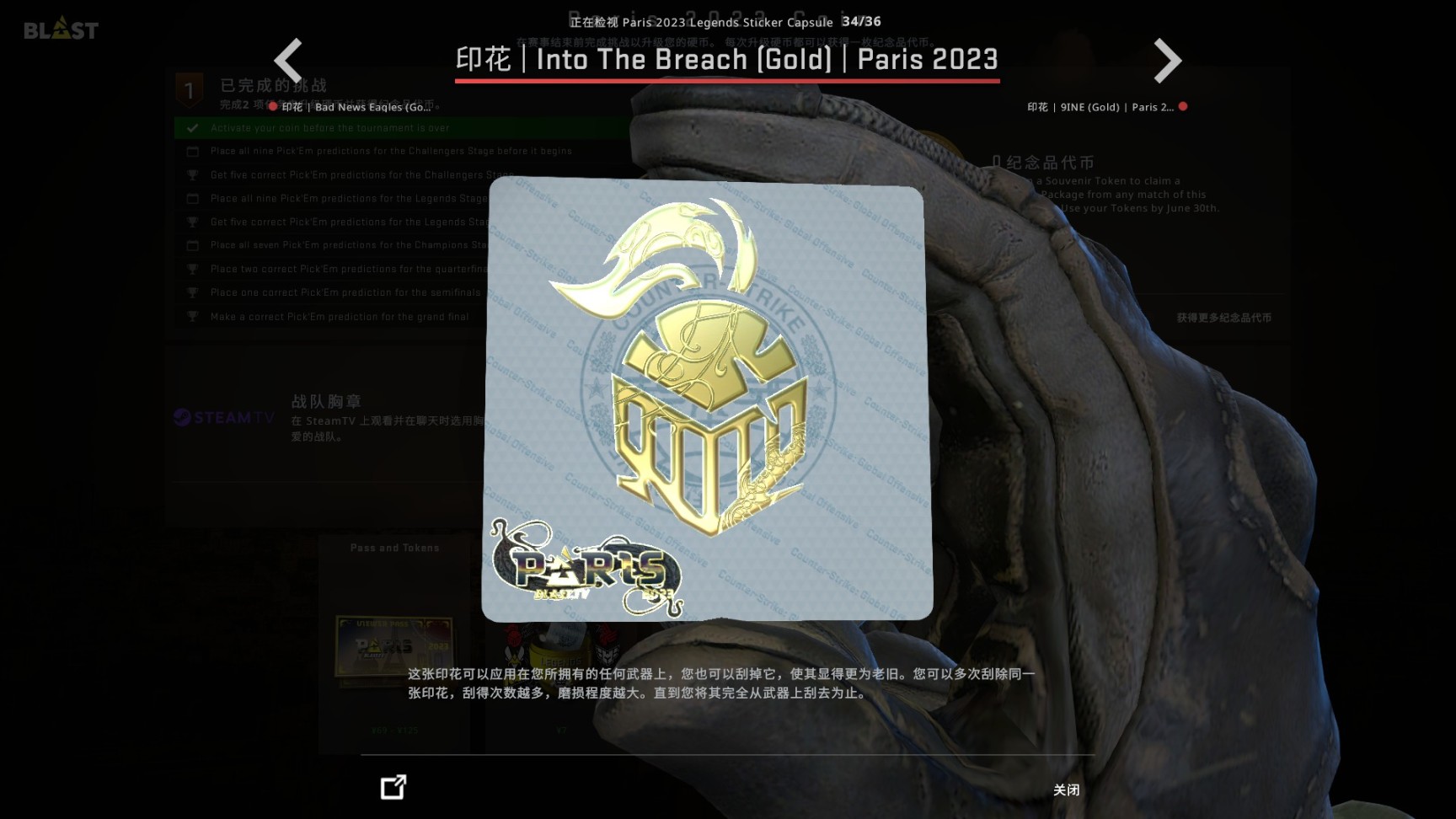 CSGO巴黎major胶囊印花好看吗巴黎major胶囊印花一览