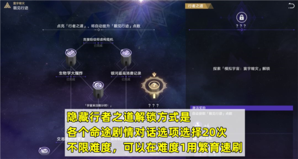 崩坏星穹铁道隐藏行者之道怎么解锁速刷方法攻略