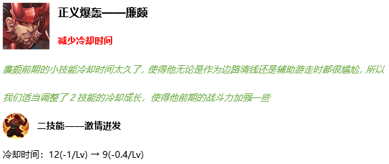 王者荣耀11月12日更新内容