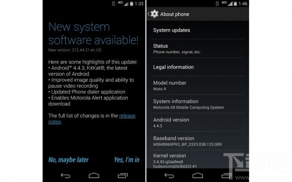 摩托罗拉开启Android4.4.3升级序幕