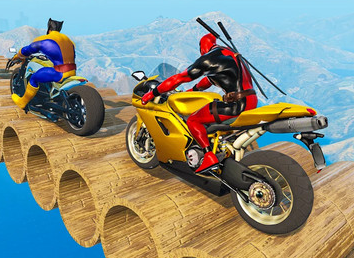 超级英雄斜坡摩托