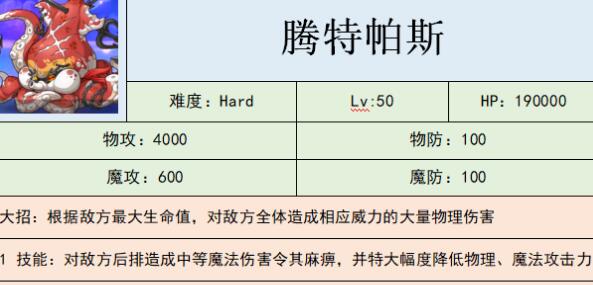 公主连结腾特帕斯高难怎么打腾特帕斯高难低配一刀阵容攻略