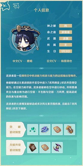 原神散兵突破材料是什么原神散兵突破材料一览