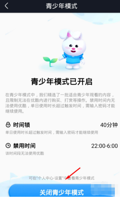 优酷app怎么关闭青少年模式优酷视频退出青少年保护模式方法