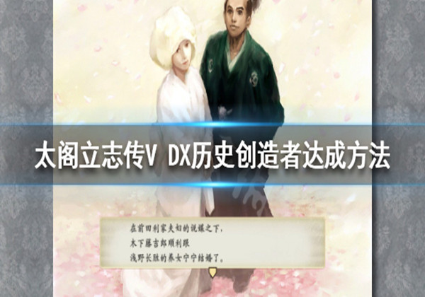 太阁立志传5DX历史创造者怎么达成