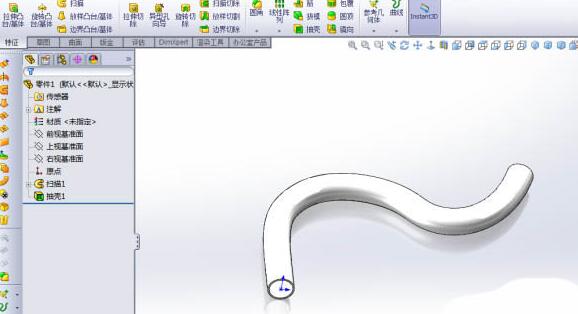 Solidworks建模弯曲的管道的操作教程