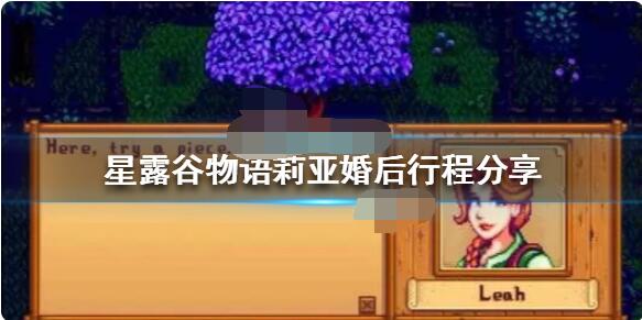 星露谷物语莉亚婚后攻略