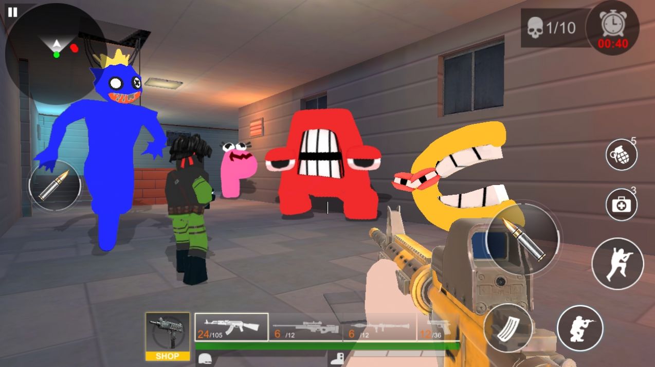 字母射击生存游戏