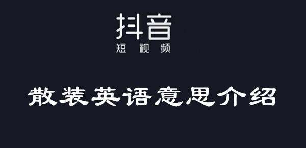 抖音散装英语意思介绍