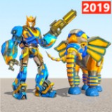 象狮机器人变形Elephant Robot Vs Lion Robot