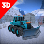 现代扫雪机3D公路救援拖拉机