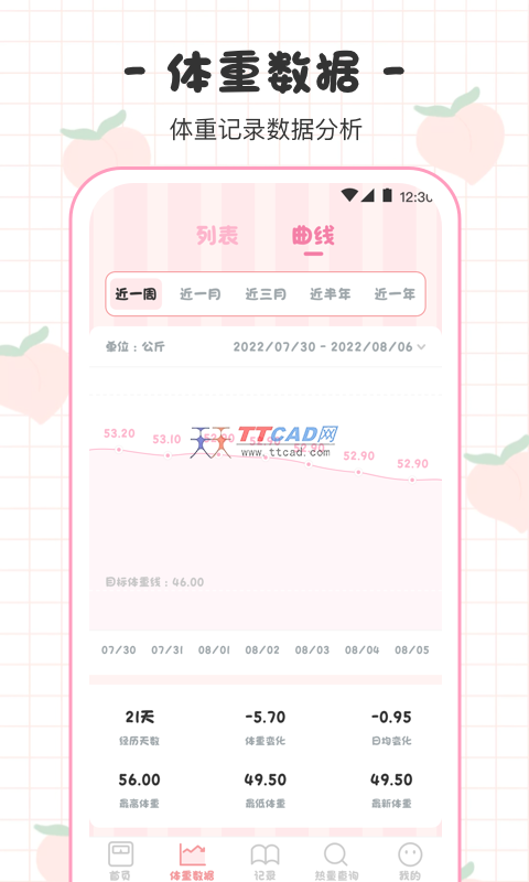 体重日记本截图1