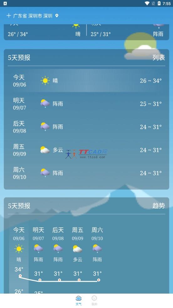 放晴天气图3