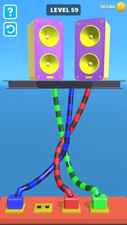 解开扭曲的绳子游戏