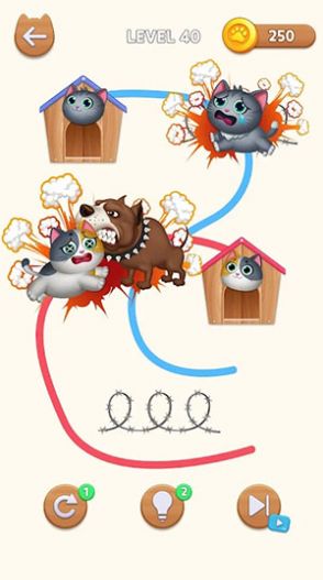 猫咪冲刺画线到家游戏
