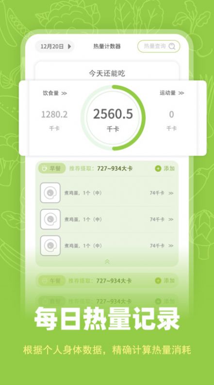 热量计数器app图1