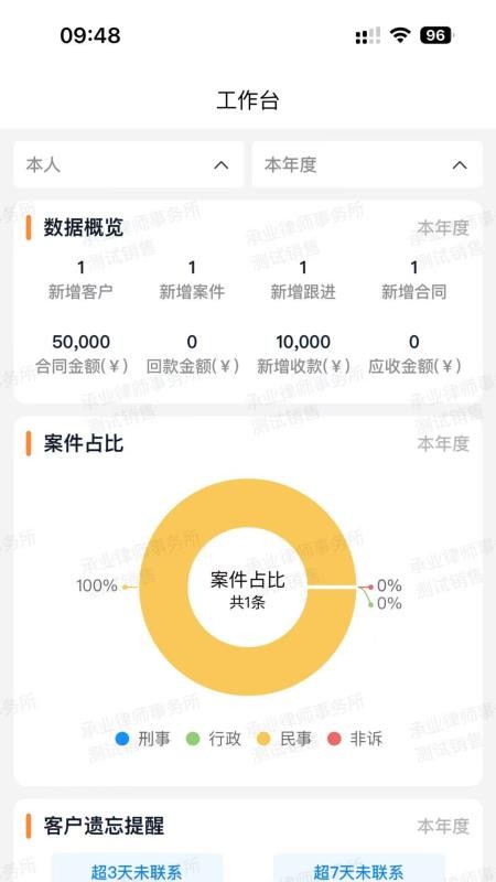 优律律所管理系统app图1
