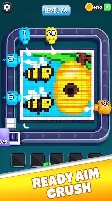 色彩粉碎：方块射手（Color Crush: Block Shooter）游戏图2