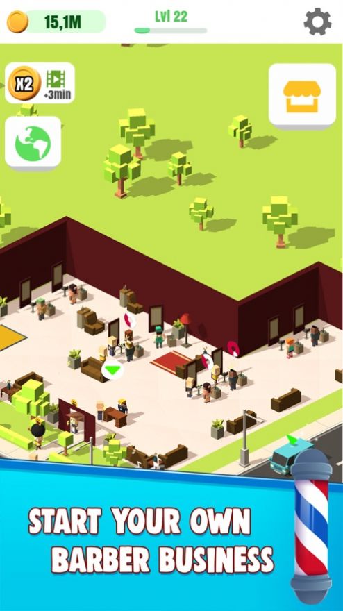 理发店大亨（Barbershop(Unity)）游戏图2