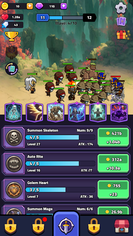 骨铸死灵：放置RPG（Boneforge Necro: Idle RPG）游戏图2