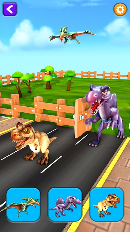 Shape Shifting: Dino Run Race游戏图1