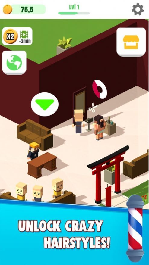 理发店大亨（Barbershop(Unity)）游戏图3
