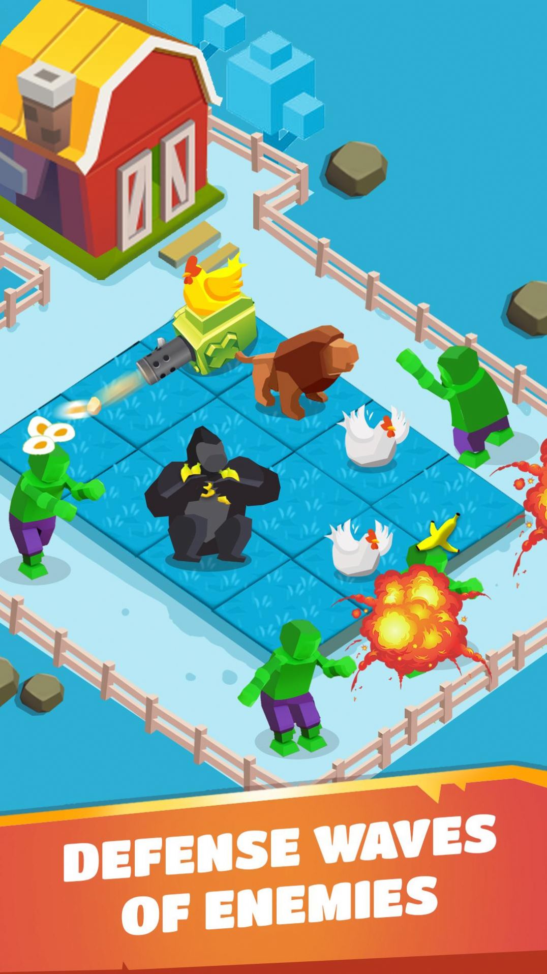动物融合战争模拟器（Merge Animal Defense）游戏图2