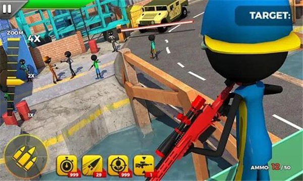 Rival Stickman : Shooting Warrior FPS游戏图1