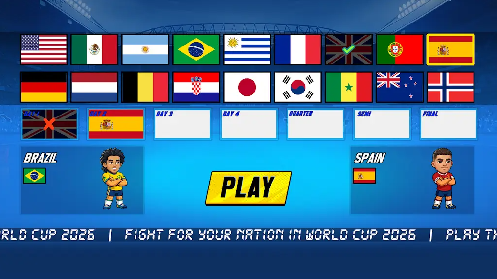 小型足球：2026世界杯联赛（Mini Soccer: Cup League 2026）游戏图3