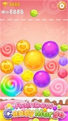 Rainbow Candy Merge游戏图1