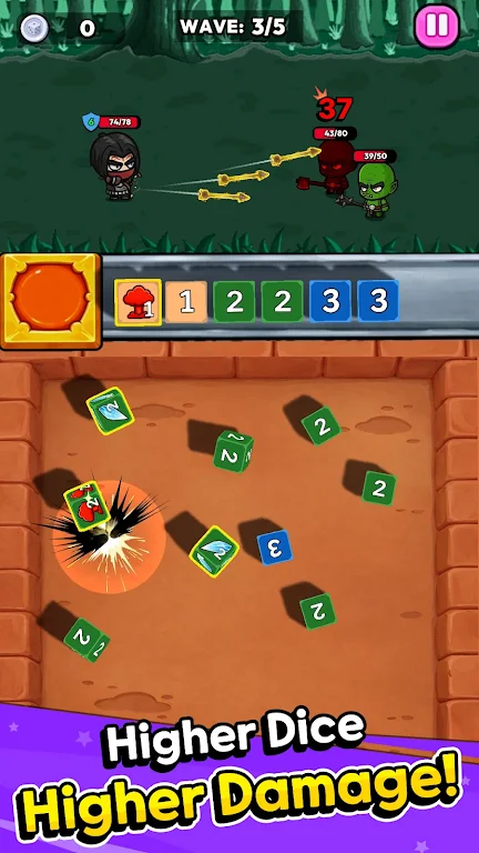 骰子英雄合并（Dice Heroes: Merge）游戏图2