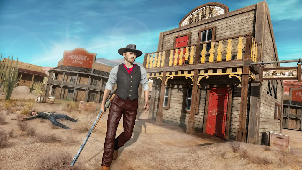 西部牛仔枪射击WestCowboyGunShooting图1