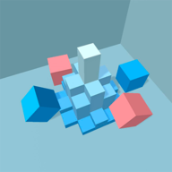 立方波浅色方块CubicWave3D图标
