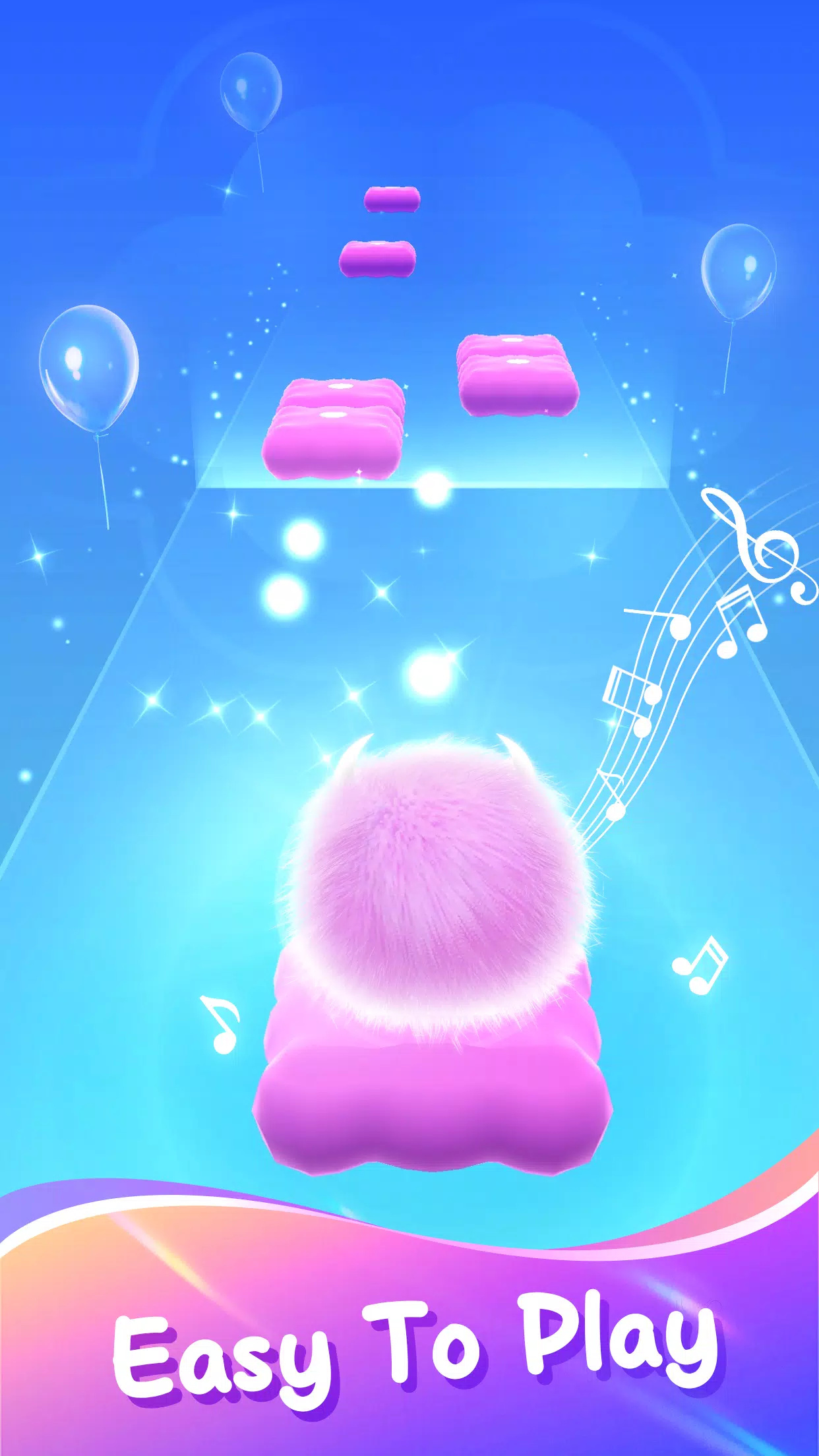 蓬松球音乐跳跃游戏(monster hop)图1